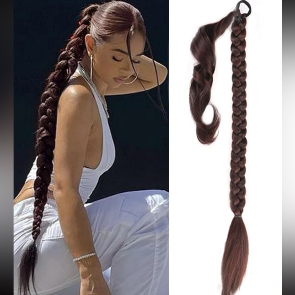 Brown hair extension